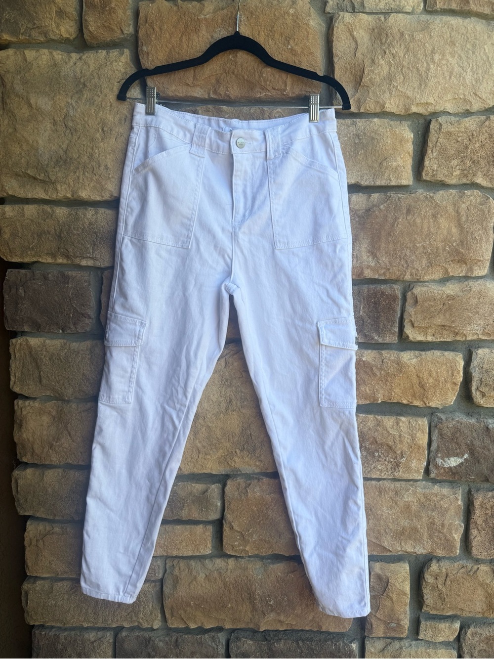 Women’s White Cargo Jeans